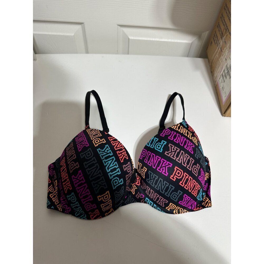 Pink Victorias Secret 36D T-shirt lightly lined Bra